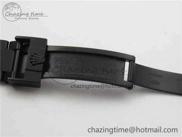 Daytona Blaken Rainbow Crystal Bezel PVD OXF Best Edition Black Dial on PVD Bracelet A7750