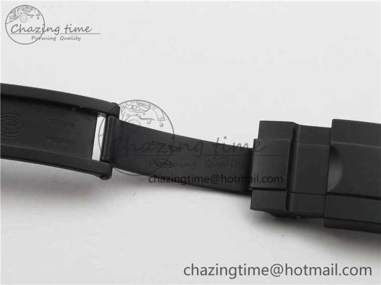 Daytona Blaken Rainbow Crystal Bezel PVD OXF Best Edition Black Dial on PVD Bracelet A7750