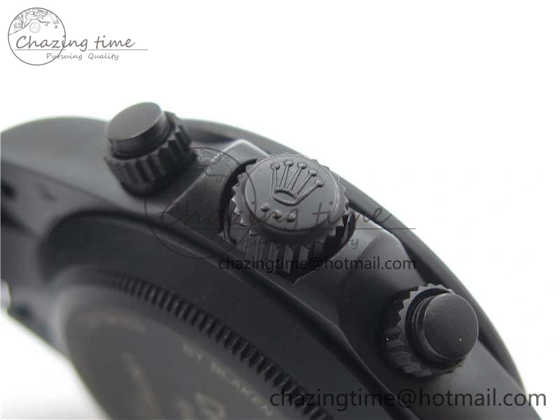 Daytona Blaken Rainbow Crystal Bezel PVD VR Best Edition Black Dial on PVD Bracelet A7750 V2