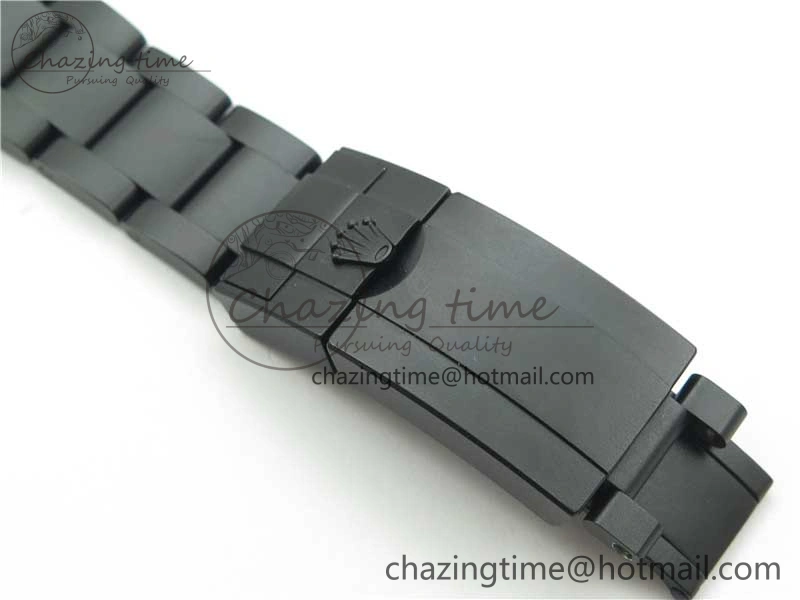 Daytona Blaken Rainbow Crystal Bezel PVD VR Best Edition Black Dial on PVD Bracelet A7750 V2