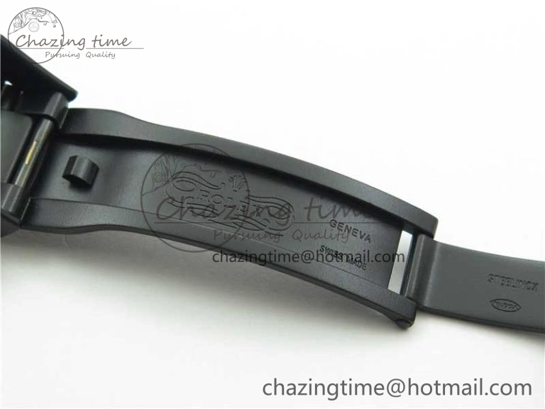 Daytona Blaken Rainbow Crystal Bezel PVD VR Best Edition Black Dial on PVD Bracelet A7750 V2