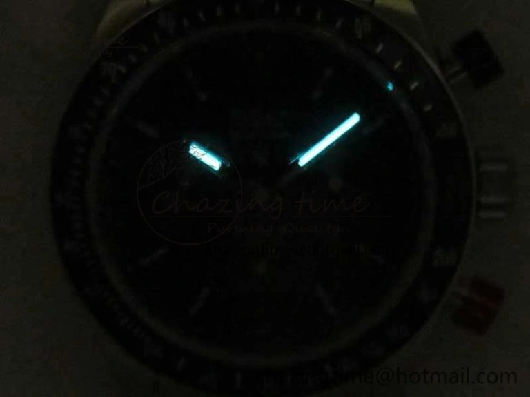 Daytona Blue Red Pushers BP Maker Blue Dial On SS Bracelet A4130 (Free Leather Strap)