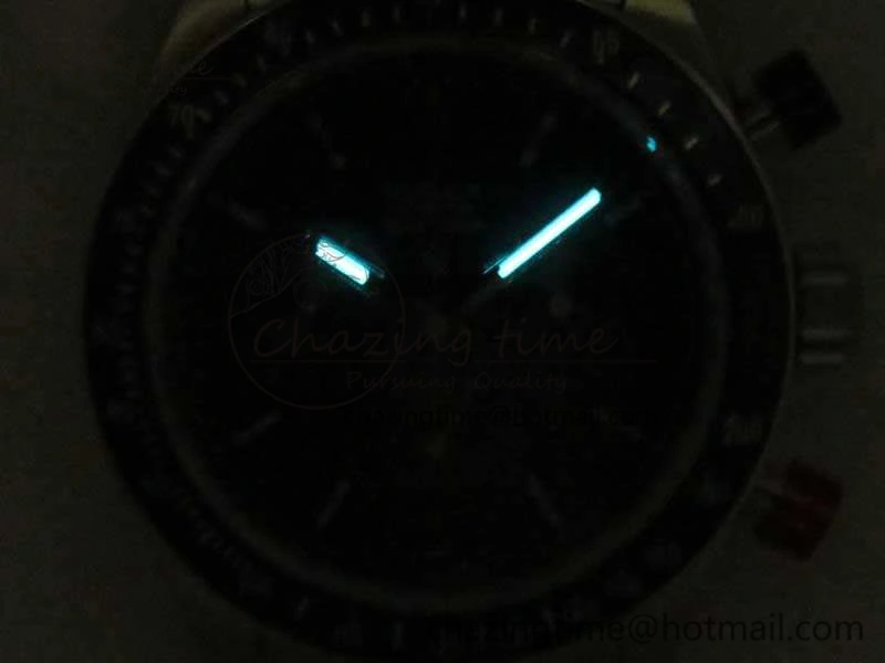 Daytona Blue Red Pushers BP Maker Blue Dial On SS Bracelet A4130 (Free Leather Strap)