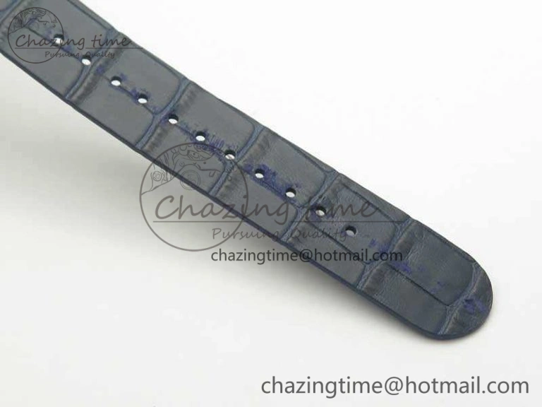 Daytona Blue Red Pushers BP Maker Blue Dial On SS Bracelet A4130 (Free Leather Strap)