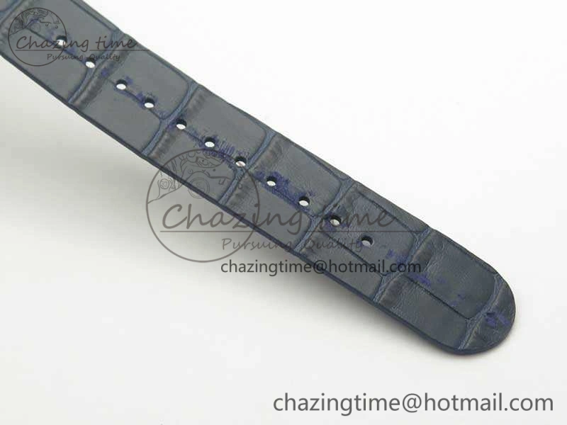 Daytona Blue Red Pushers BP Maker Blue Dial On SS Bracelet A4130 (Free Leather Strap)