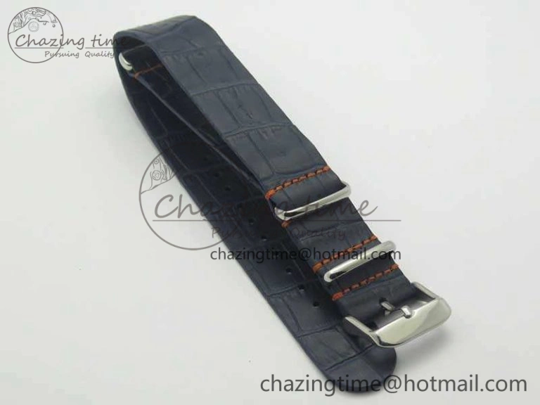 Daytona Blue Red Pushers BP Maker Blue Dial On SS Bracelet A4130 (Free Leather Strap)