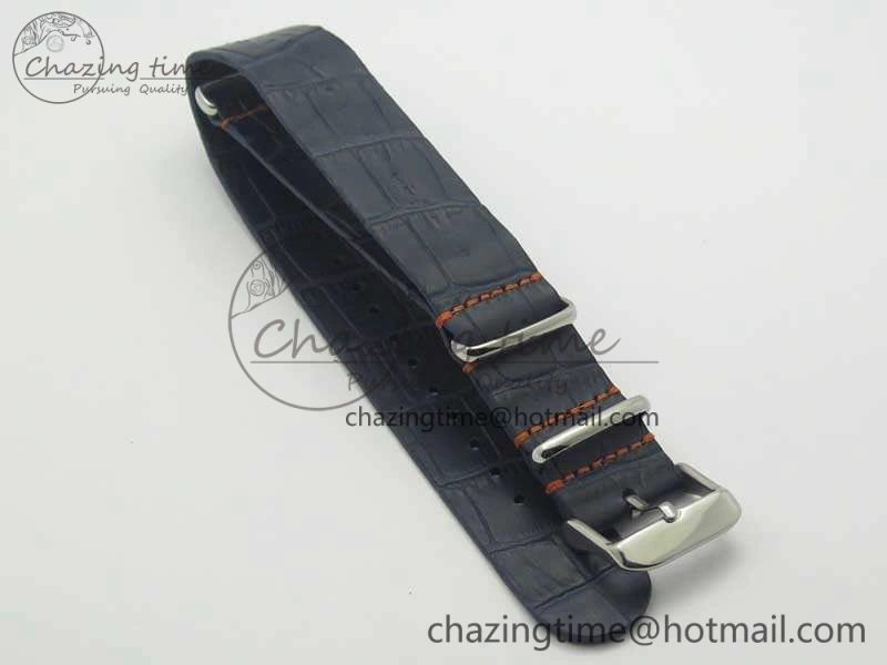 Daytona Blue Red Pushers BP Maker Blue Dial On SS Bracelet A4130 (Free Leather Strap)