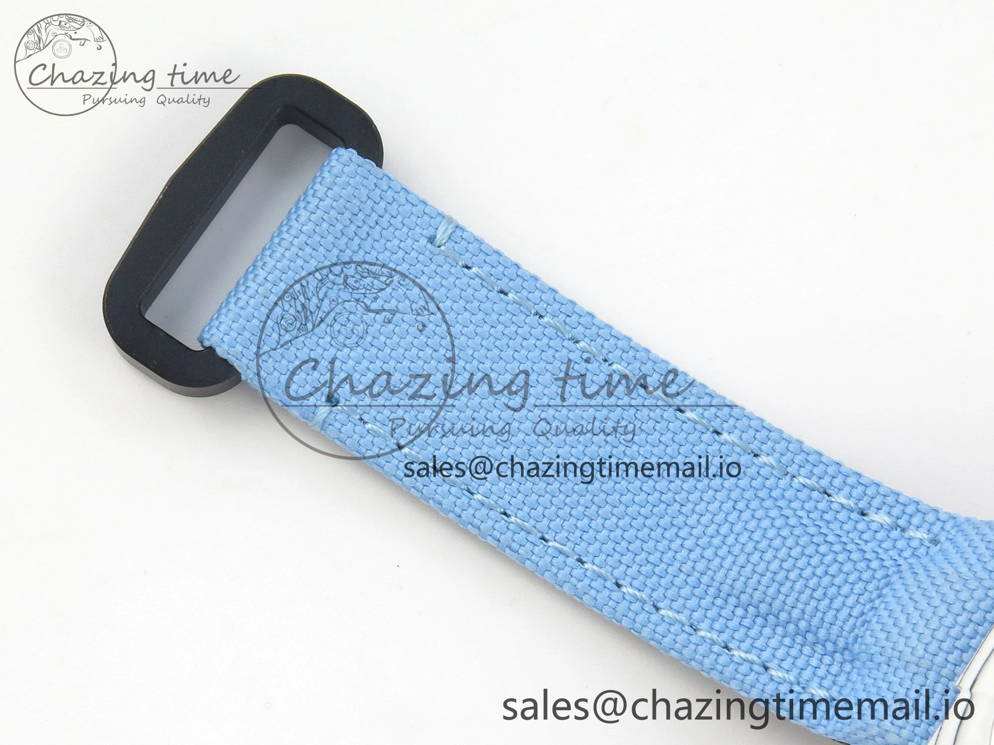 Daytona Cosmograph White Carbon Blue Crystals Bezel MPF Best Blue Skeleton Dial on Blue Nylon Strap A4801