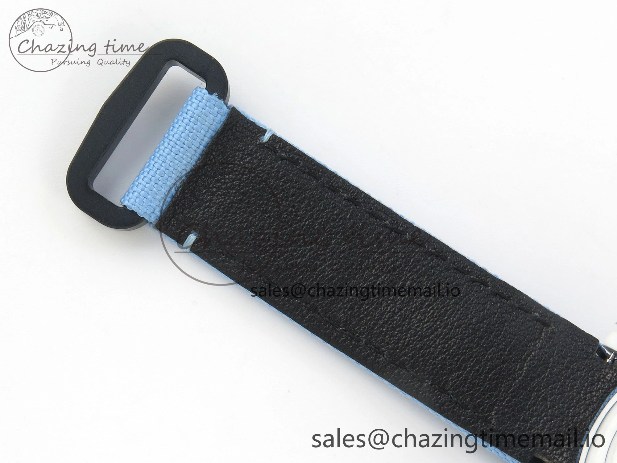 Daytona Cosmograph White Carbon Blue Crystals Bezel MPF Best Blue Skeleton Dial on Blue Nylon Strap A4801