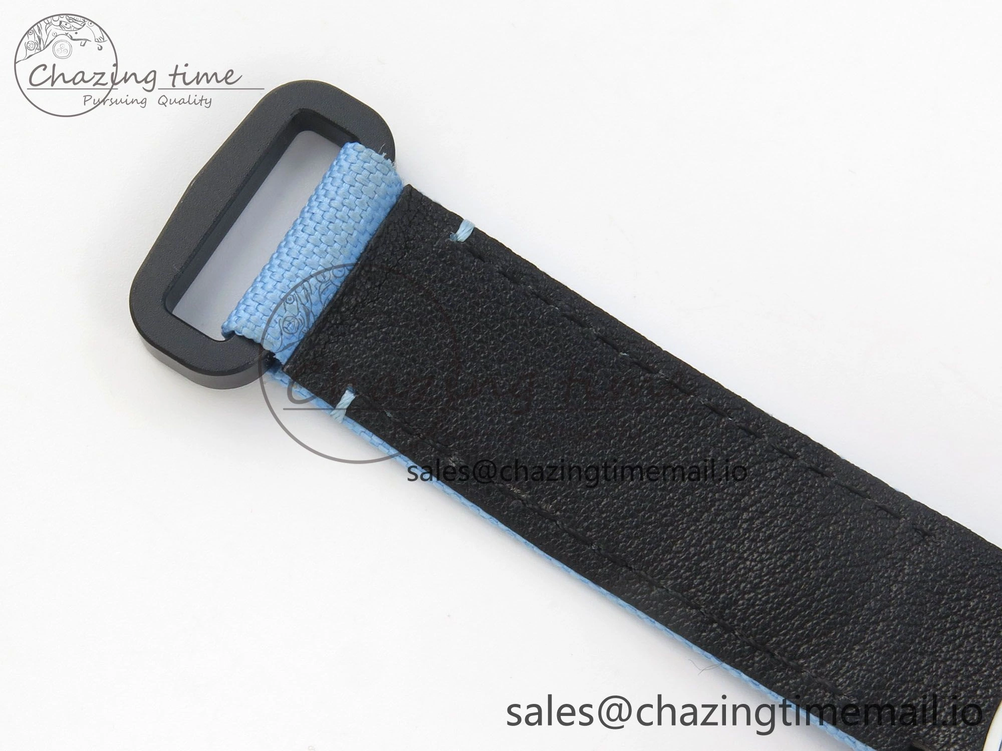 Daytona Cosmograph White Carbon MPF Best Blue Skeleton Dial on Blue Nylon Strap A4801