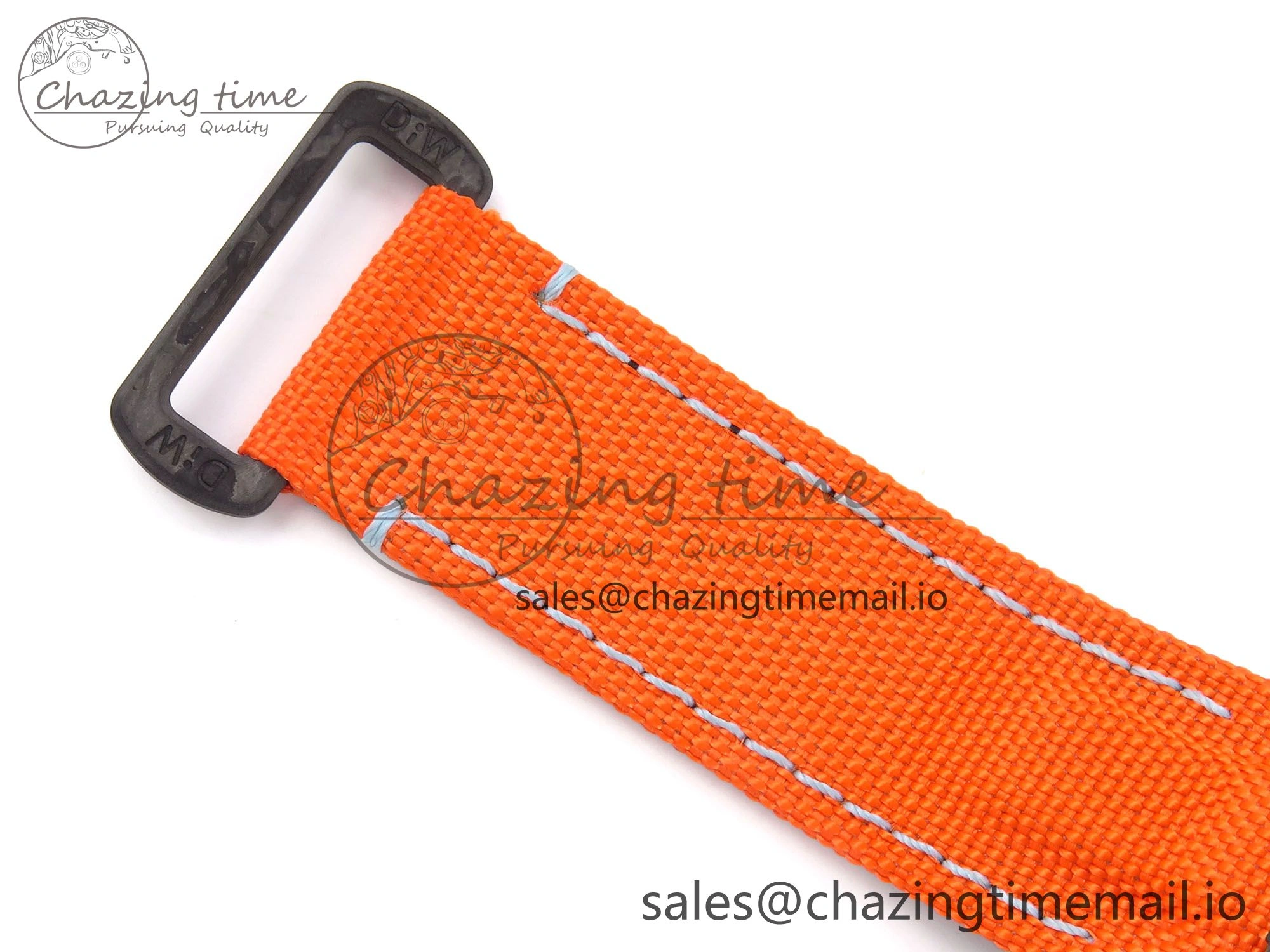 Daytona DIW “AVIA AZURE BLUE”” Carbon DIWF 1:1 Best Edition Blue Dial on Orange Nylon Strap SH4130