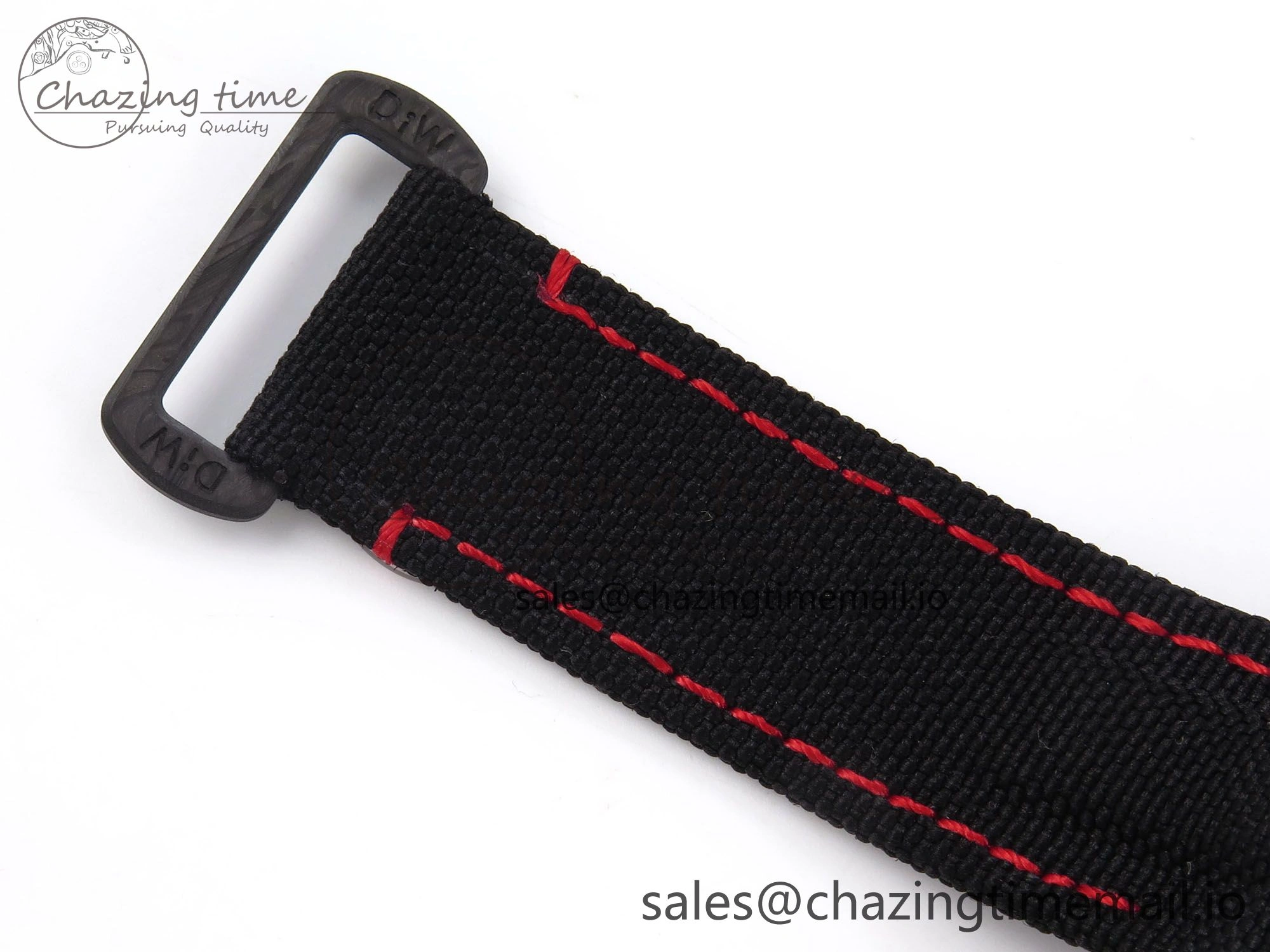 Daytona DIW “AVIA BLACK” Carbon DIWF 1:1 Best Edition Black Red Dial on Black Nylon Strap SH4130
