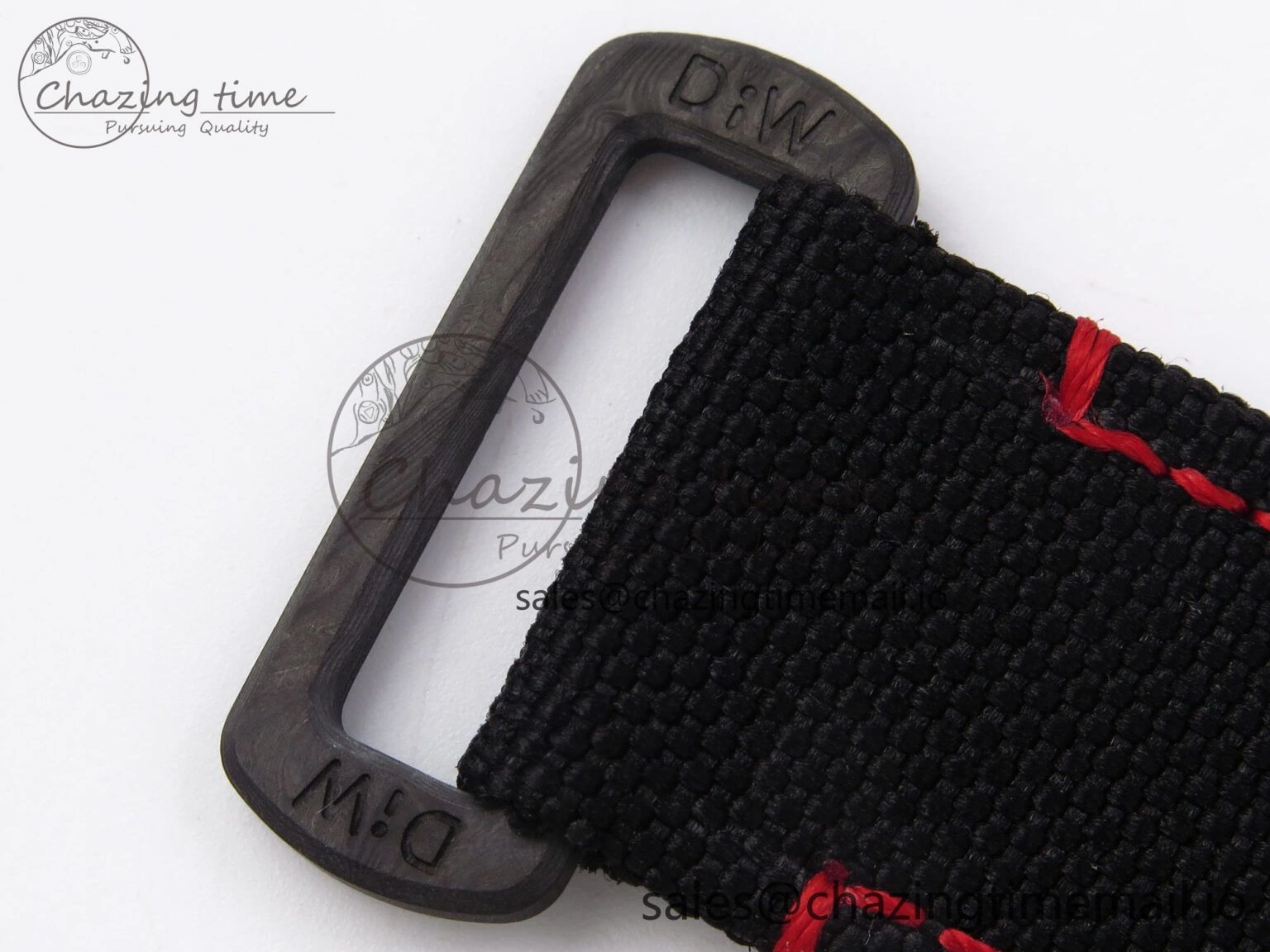 Daytona DIW “AVIA BLACK” Carbon DIWF 1:1 Best Edition Black Red Dial on Black Nylon Strap SH4130