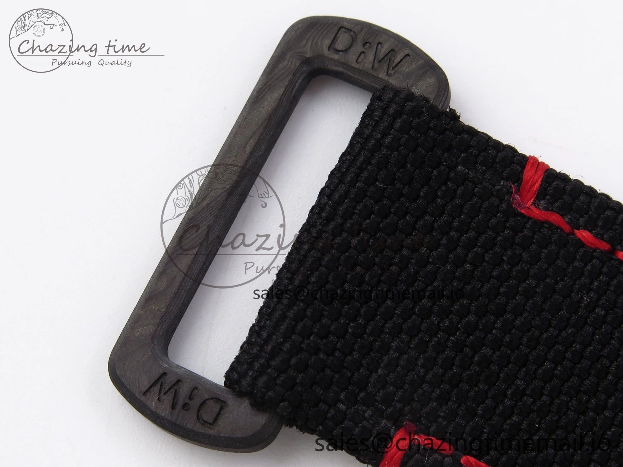 Daytona DIW “AVIA BLACK” Carbon DIWF 1:1 Best Edition Black Red Dial on Black Nylon Strap SH4130