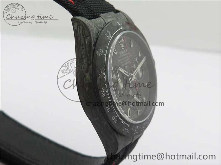 Daytona DIW All Black Carbon Noob 1:1 Best Edition Black Dial on Black Nylon Strap SA4130