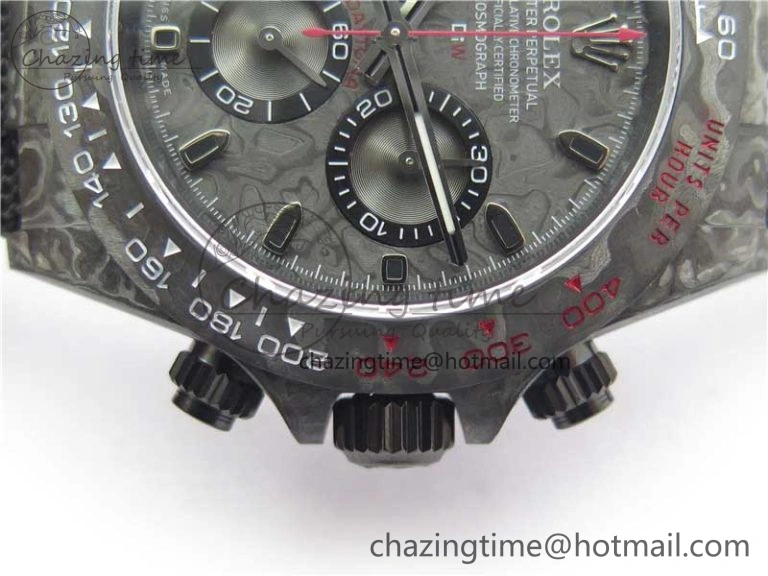 Daytona DIW All Black Carbon Noob 1:1 Best Edition Black Dial on Black Nylon Strap SA4130