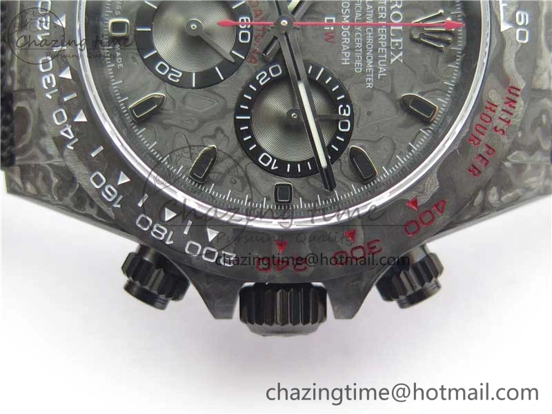 Daytona DIW All Black Carbon Noob 1:1 Best Edition Black Dial on Black Nylon Strap SA4130
