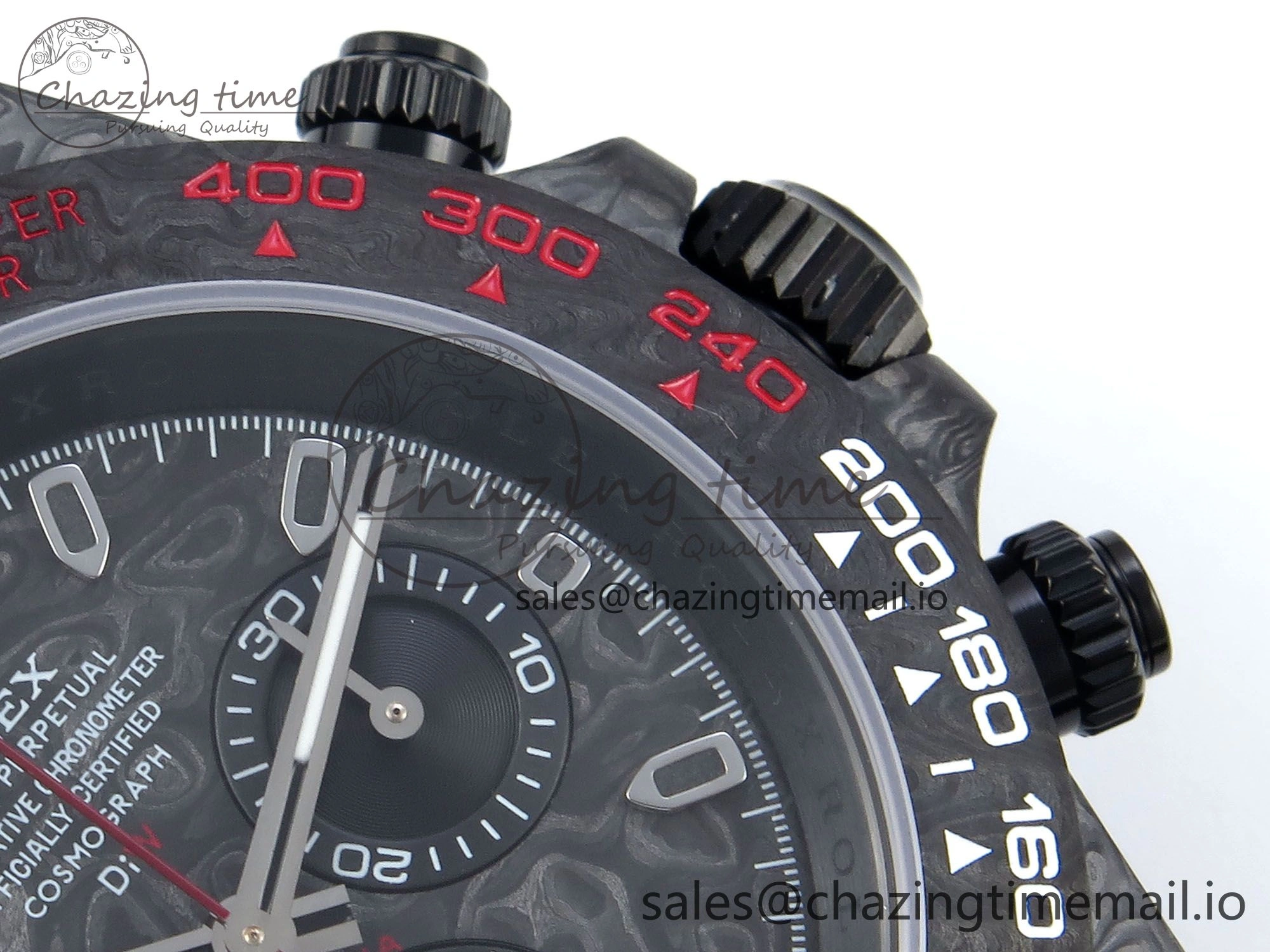 Daytona DIW Black Carbon DIWF Best Edition Carbon Dial on Black Nylon Strap DD4801