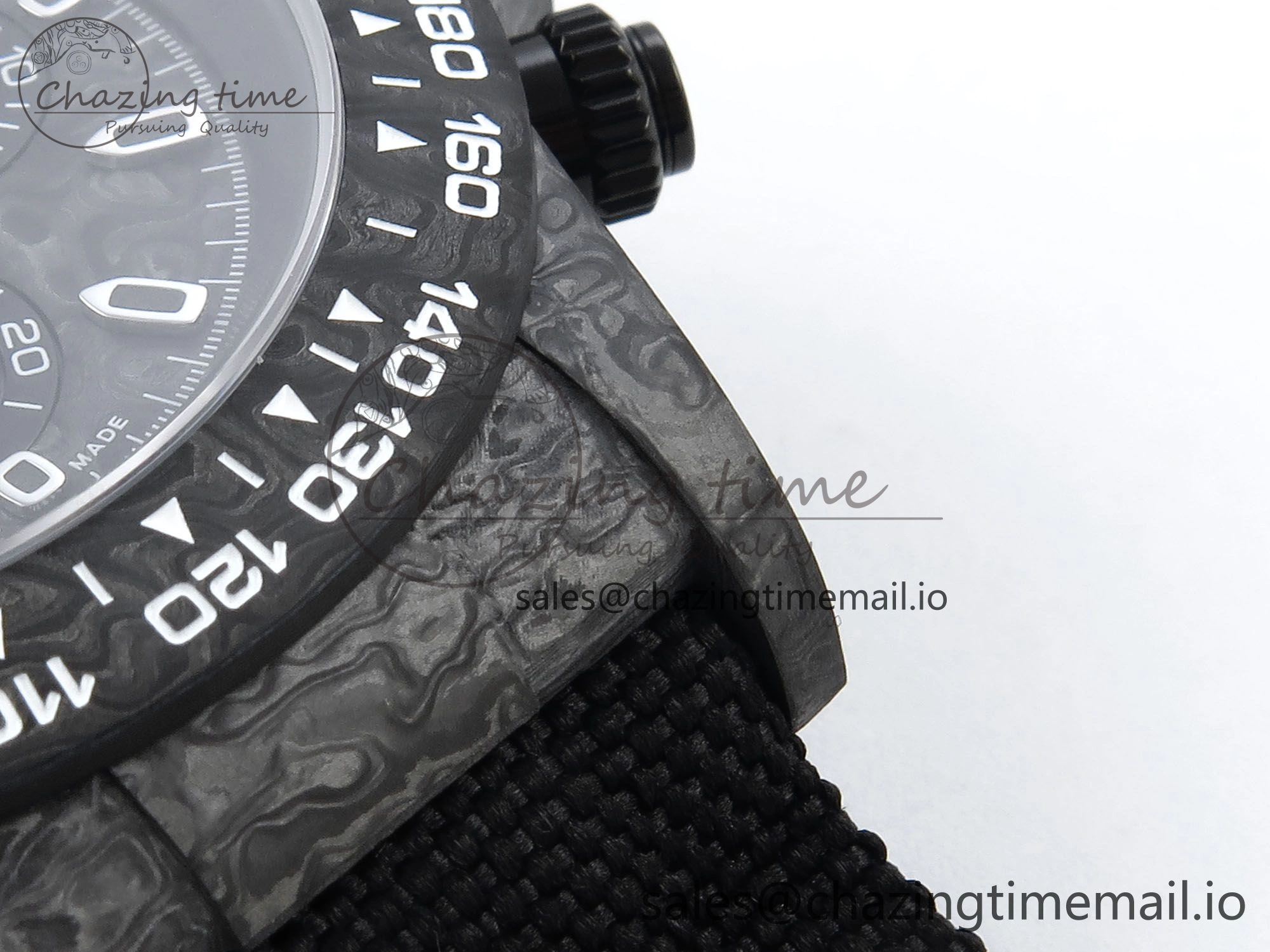Daytona DIW Black Carbon DIWF Best Edition Carbon Dial on Black Nylon Strap DD4801