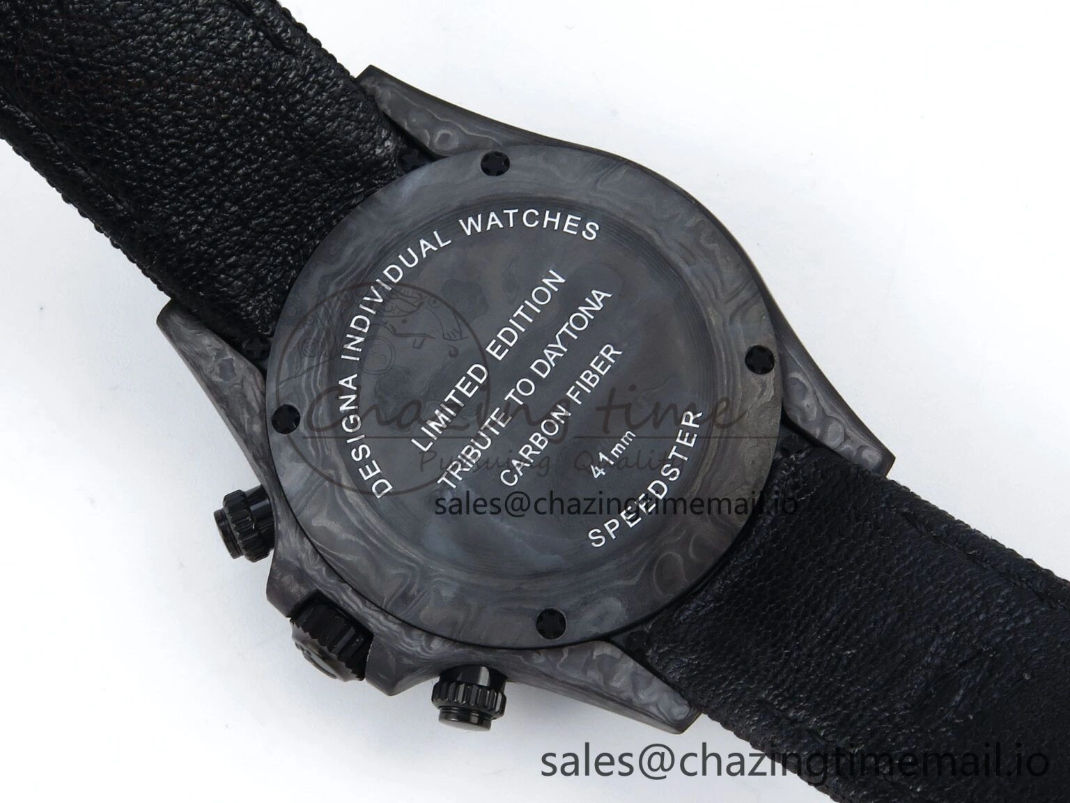 Daytona DIW Black Carbon DIWF Best Edition Carbon Dial on Black Nylon Strap DD4801