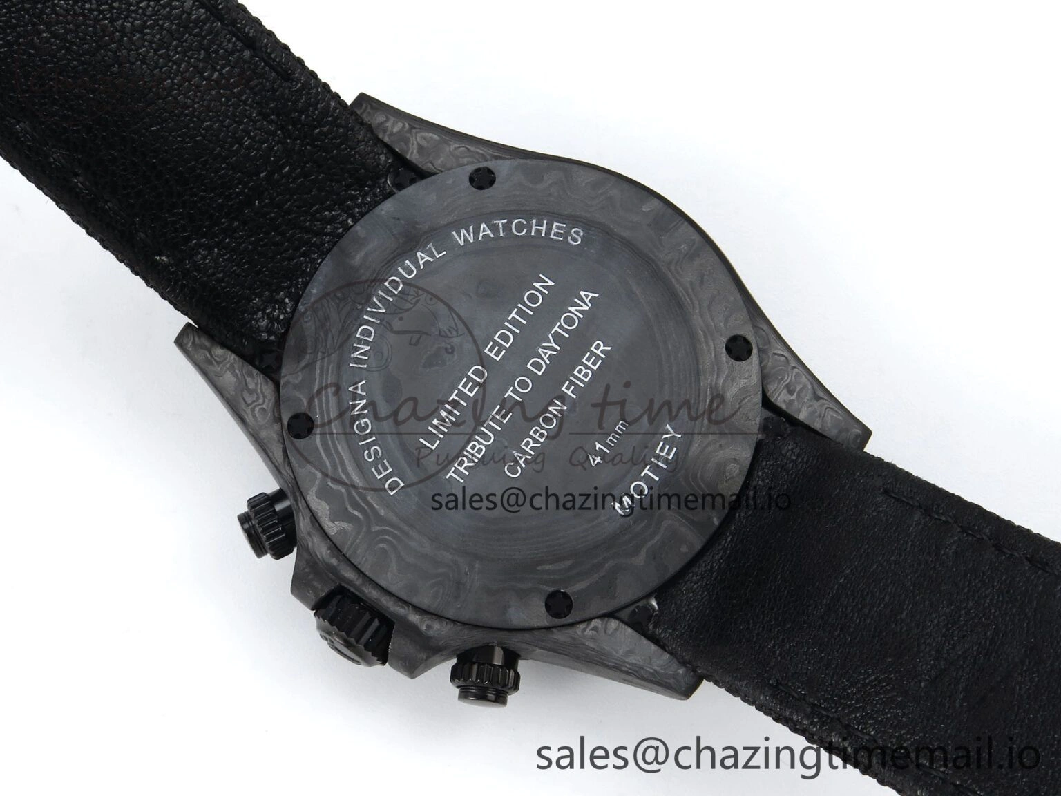 Daytona DIW Black Carbon DIWF Best Edition Colorful Dial on Black Nylon Strap DD4801