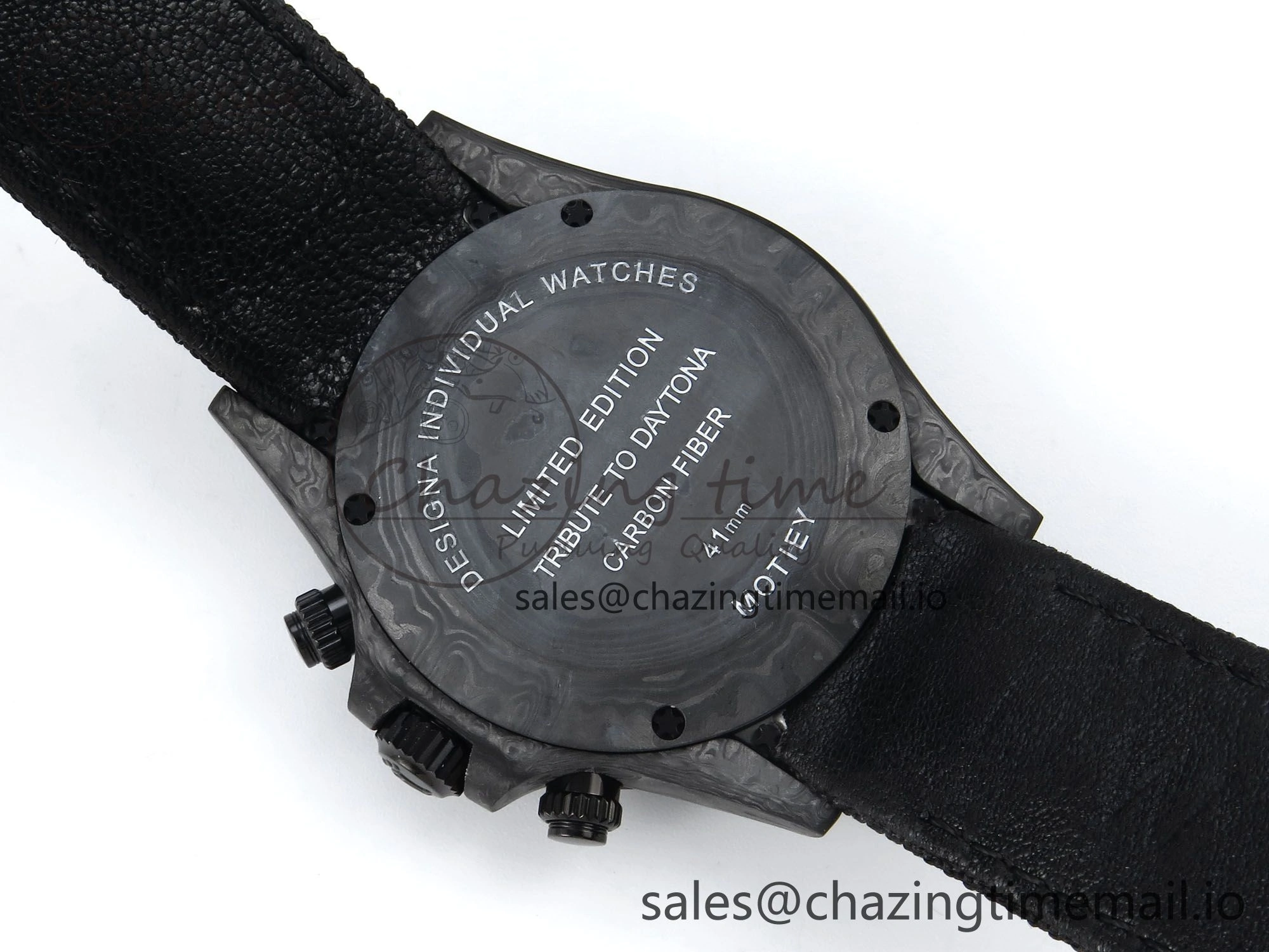 Daytona DIW Black Carbon DIWF Best Edition Colorful Dial on Black Nylon Strap DD4801