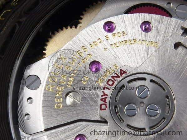 Daytona DIW Carbon Case DIWF Edition Black Dial Rainbow Diamonds Bezel on Brown Nylon Strap A7750