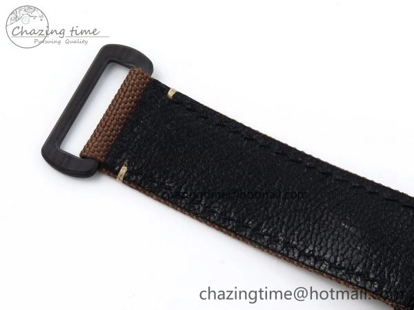 Daytona DIW Carbon Case DIWF Edition Black Dial Rainbow Diamonds Bezel on Brown Nylon Strap A7750