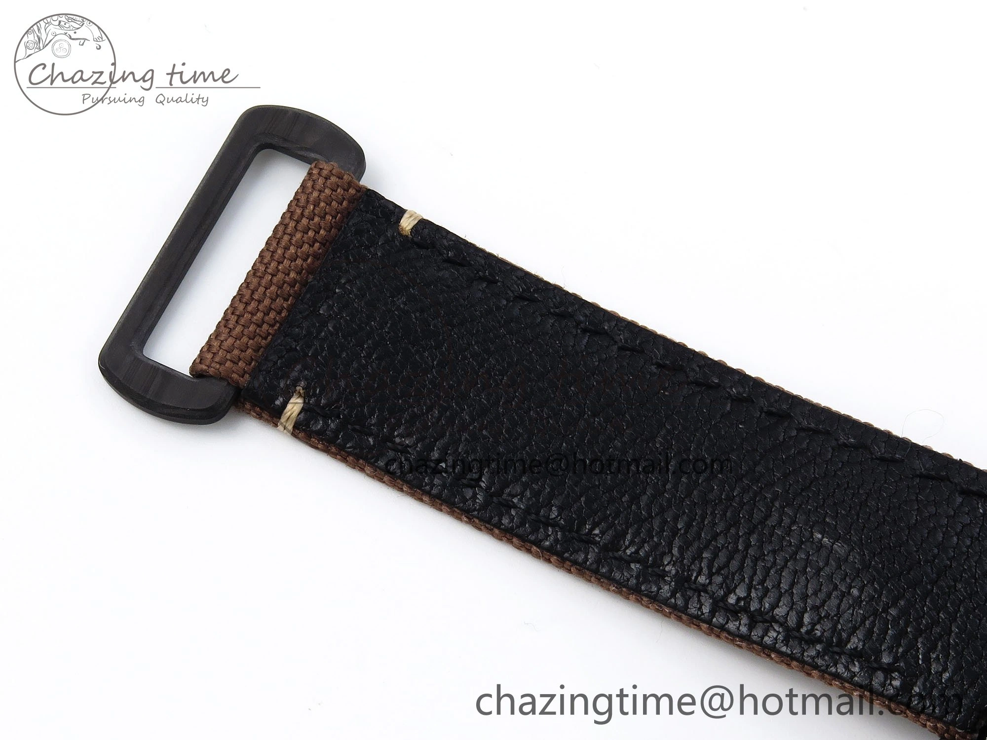 Daytona DIW Carbon Case DIWF Edition Black Dial Rainbow Diamonds Bezel on Brown Nylon Strap A7750