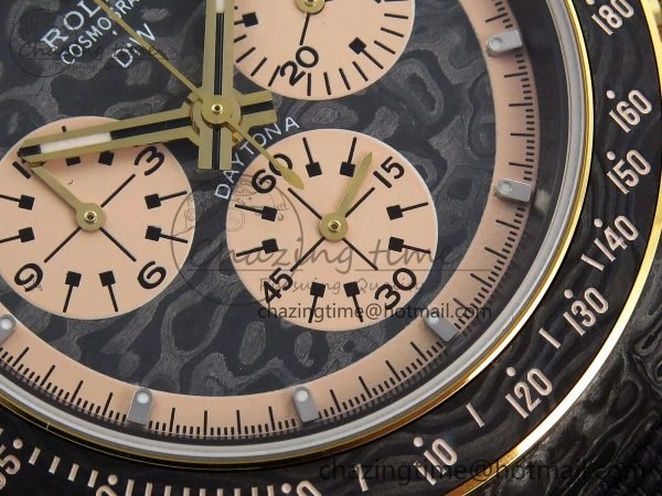 Daytona DIW Carbon Case DIWF Edition Carbon Cream Dial on Black Nylon Strap A7750