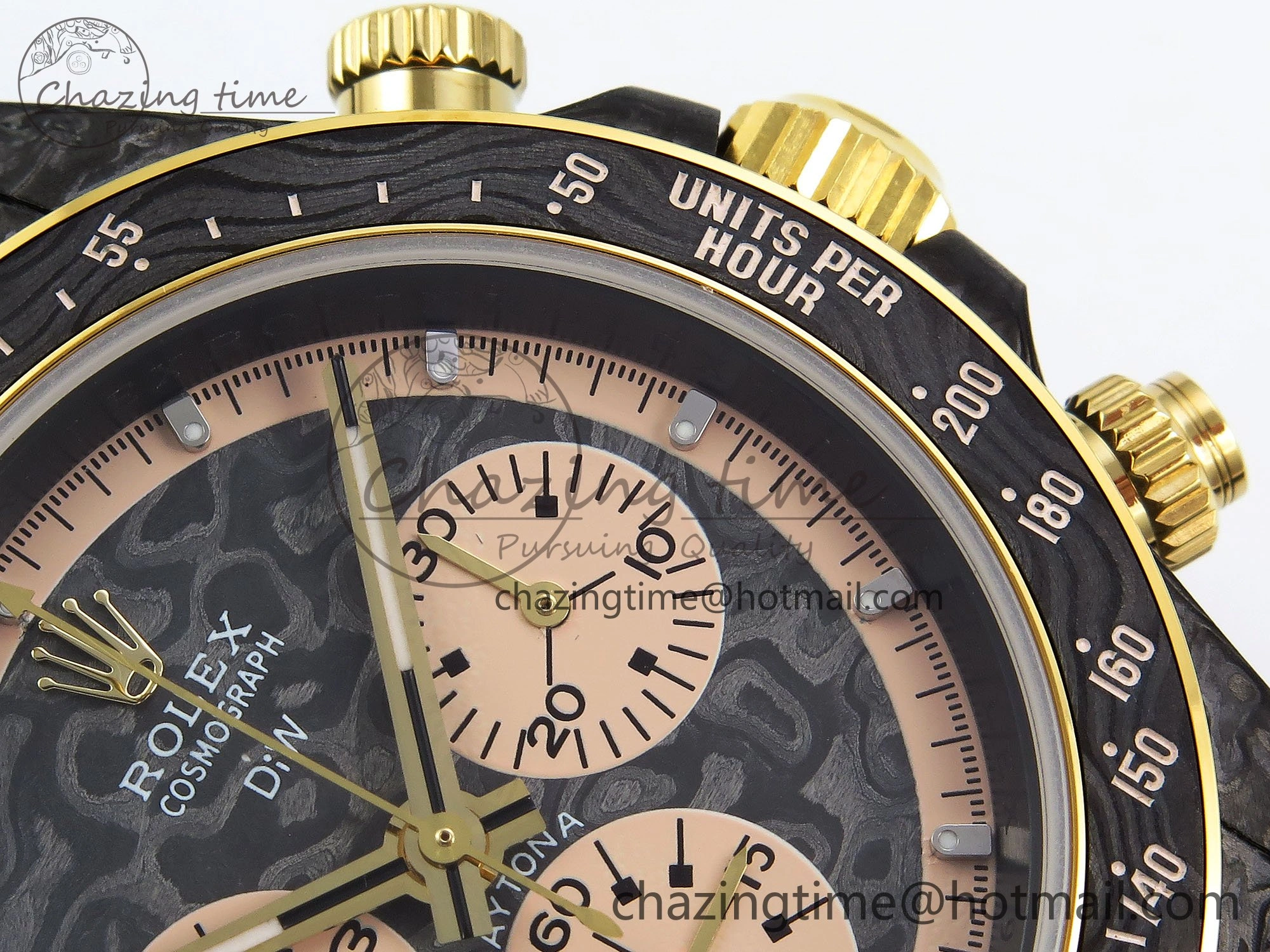 Daytona DIW Carbon Case DIWF Edition Carbon Cream Dial on Black Nylon Strap A7750