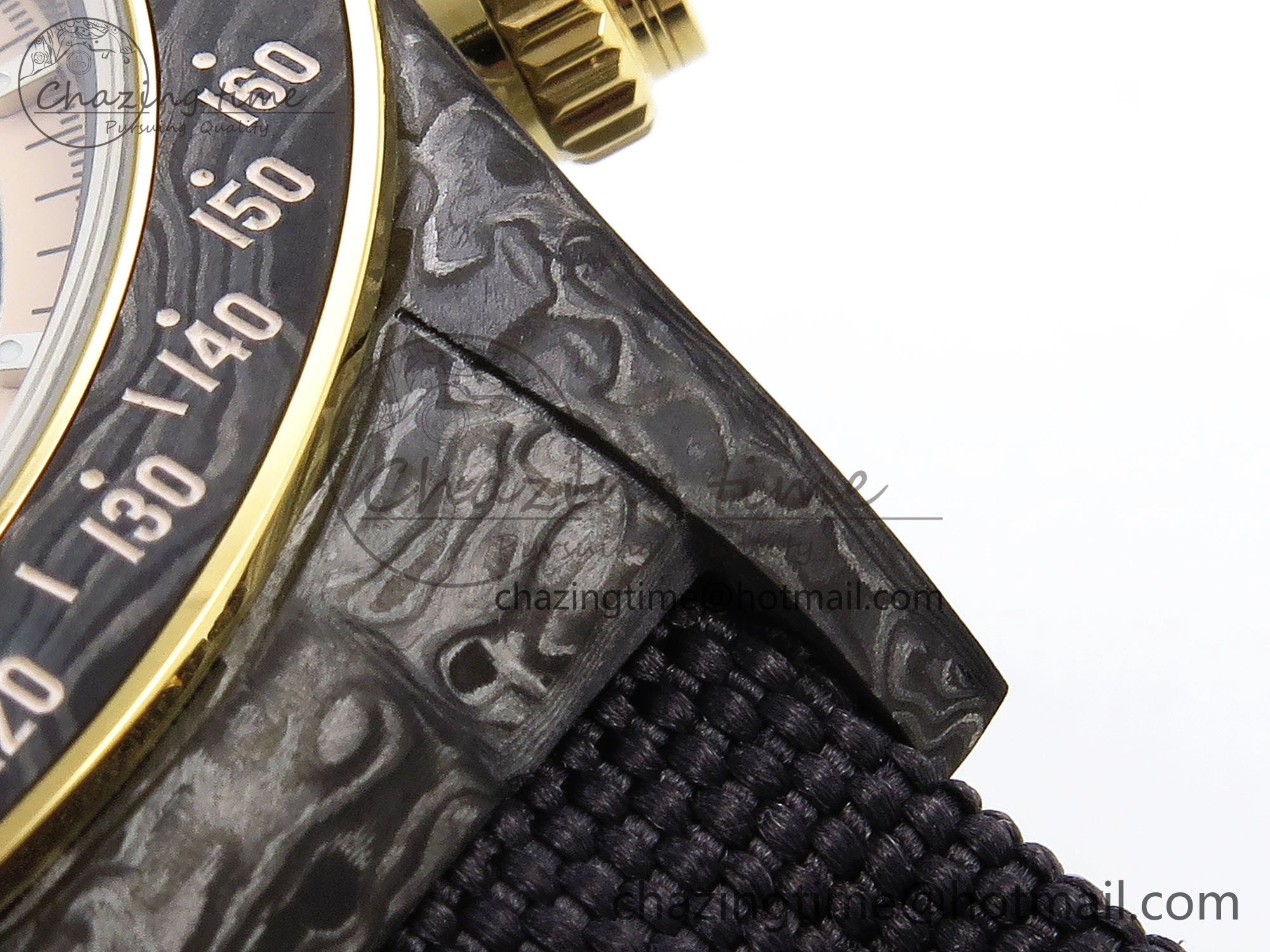 Daytona DIW Carbon Case DIWF Edition Carbon Cream Dial on Black Nylon Strap A7750