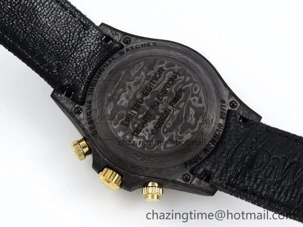 Daytona DIW Carbon Case DIWF Edition Carbon Cream Dial on Black Nylon Strap A7750