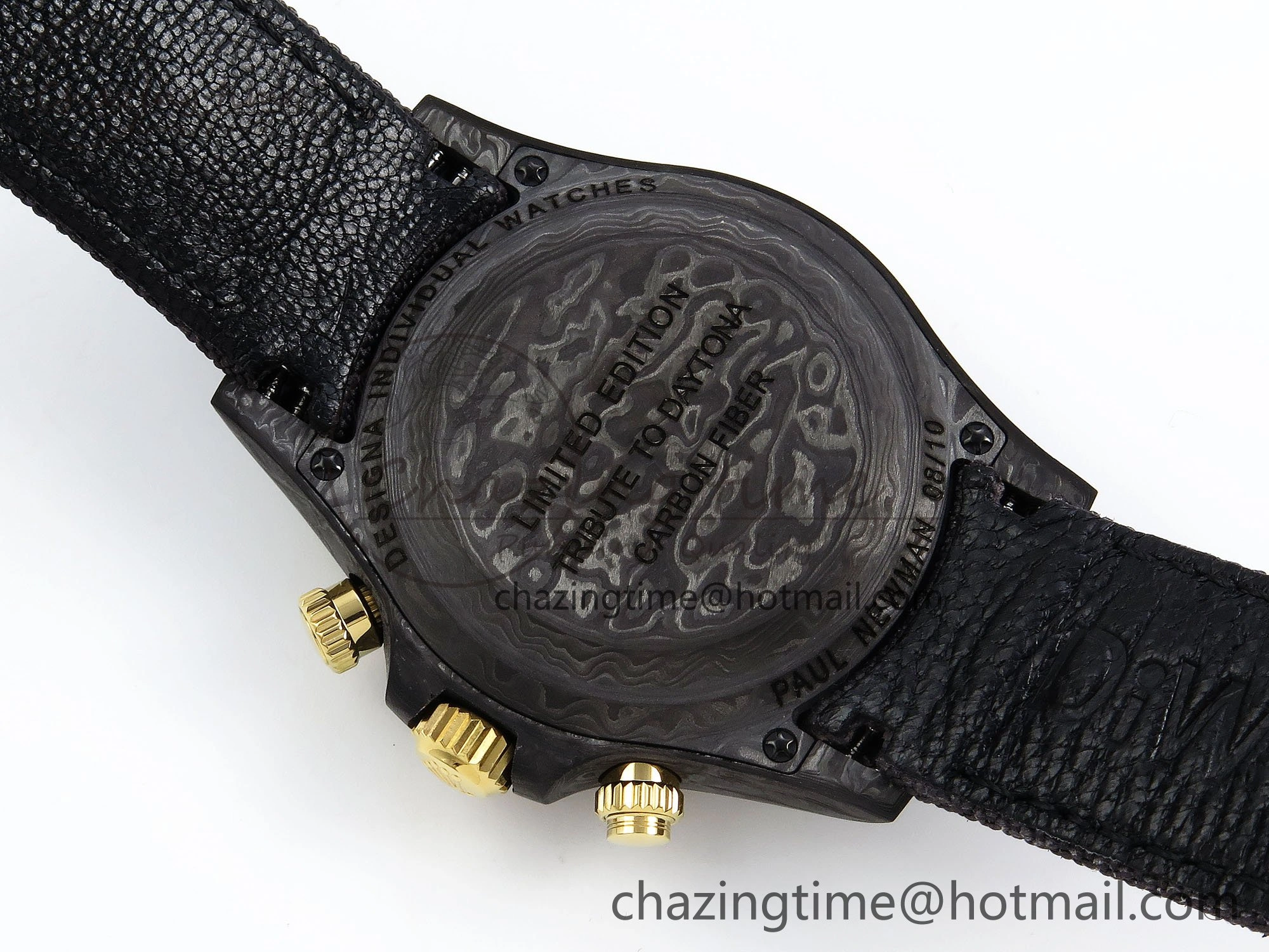 Daytona DIW Carbon Case DIWF Edition Carbon Cream Dial on Black Nylon Strap A7750
