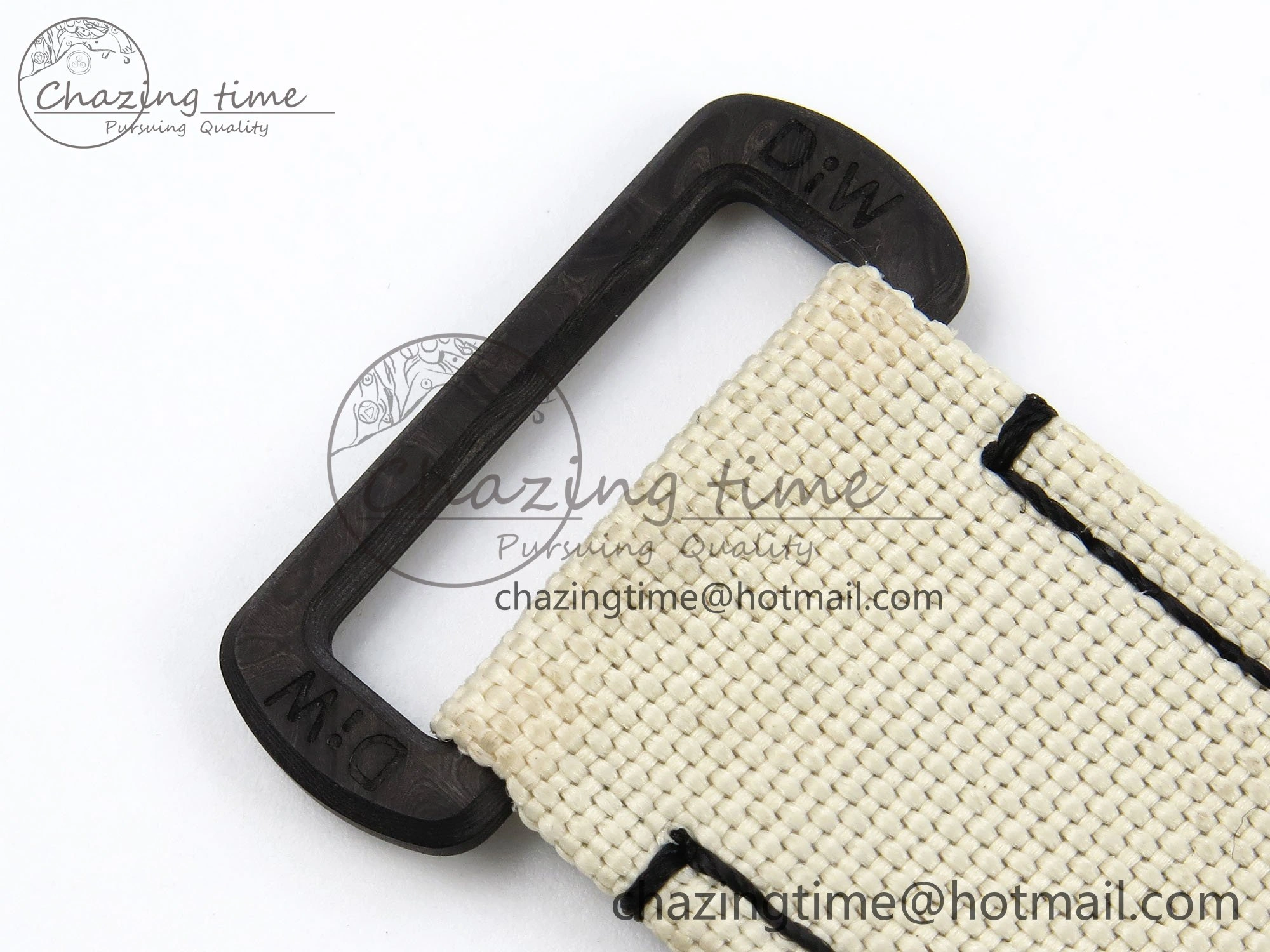 Daytona DIW Carbon Case DIWF Edition Cream Brown Dial on White Nylon Strap A7750