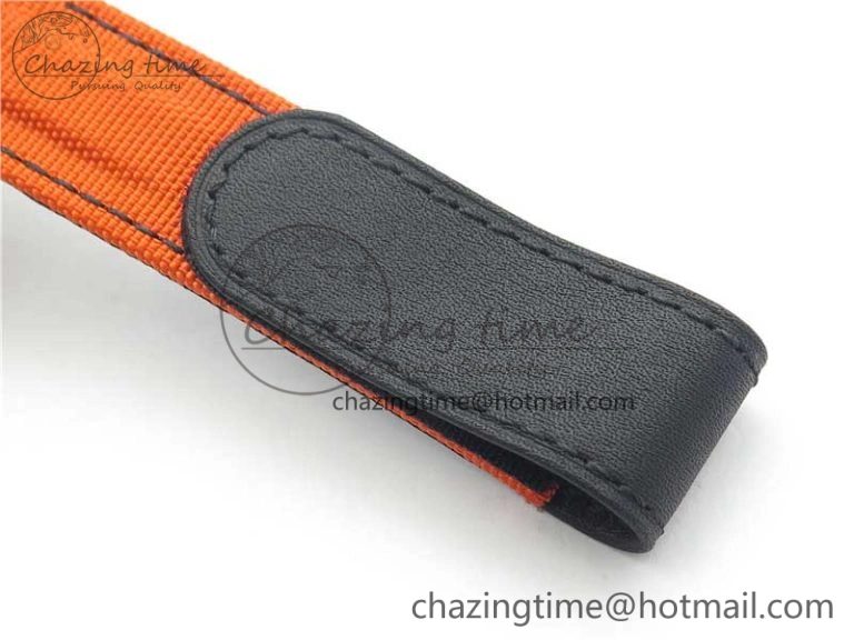 Daytona DIW Carbon Case and Bezel Black Orange Dial on Orange Nylon Strap A7750