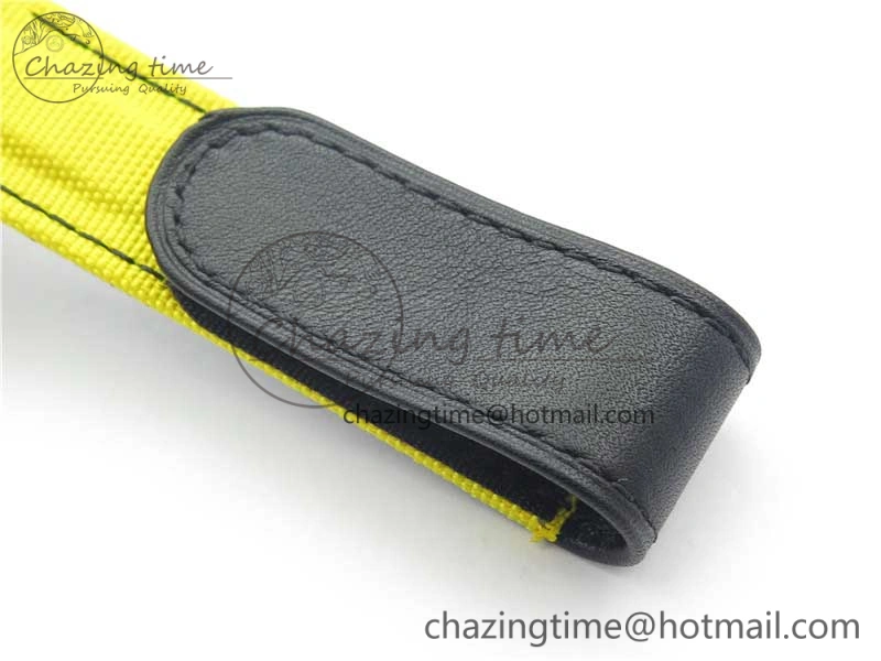 Daytona DIW Carbon Case and Bezel Black Yellow Dial on Yellow Nylon Strap A7750
