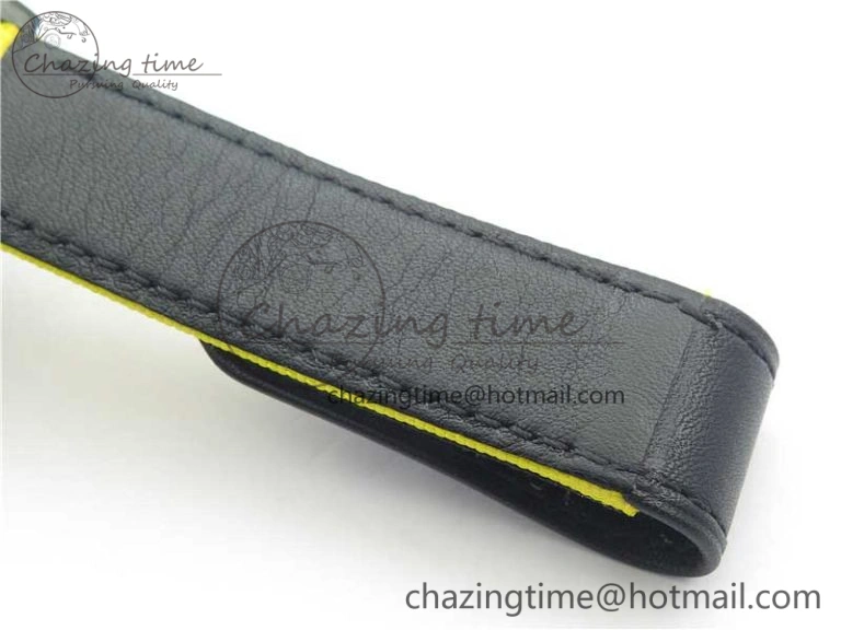 Daytona DIW Carbon Case and Bezel Black Yellow Dial on Yellow Nylon Strap A7750