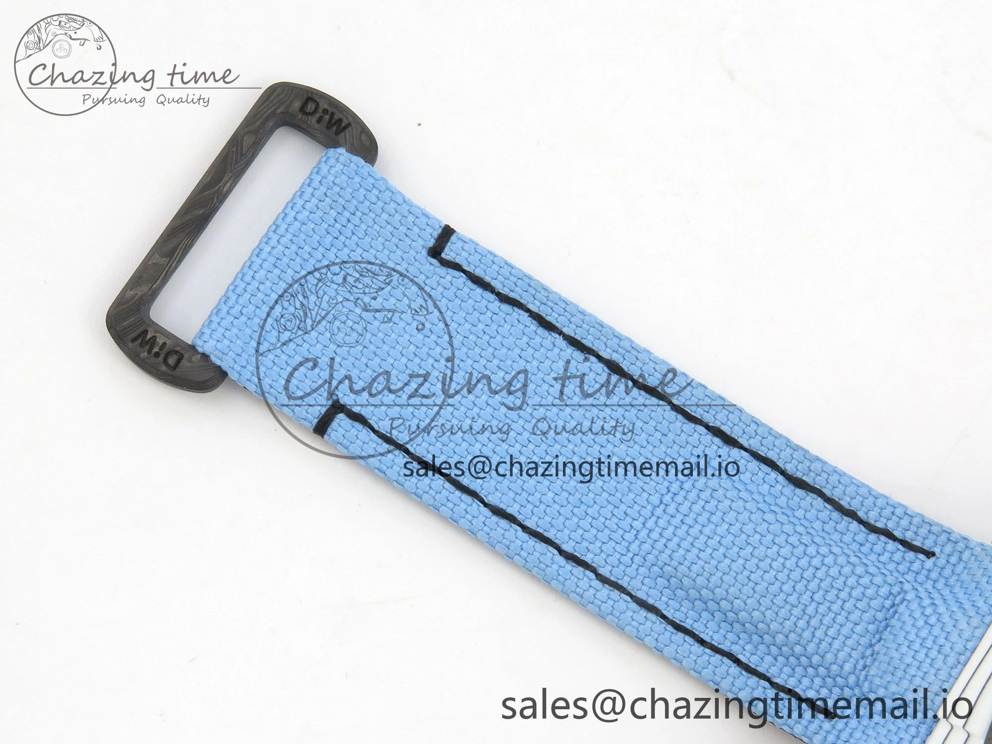 Daytona DIW Carbon Case and Bezel DIWF Edition Black Dial on Blue Nylon Strap A7750