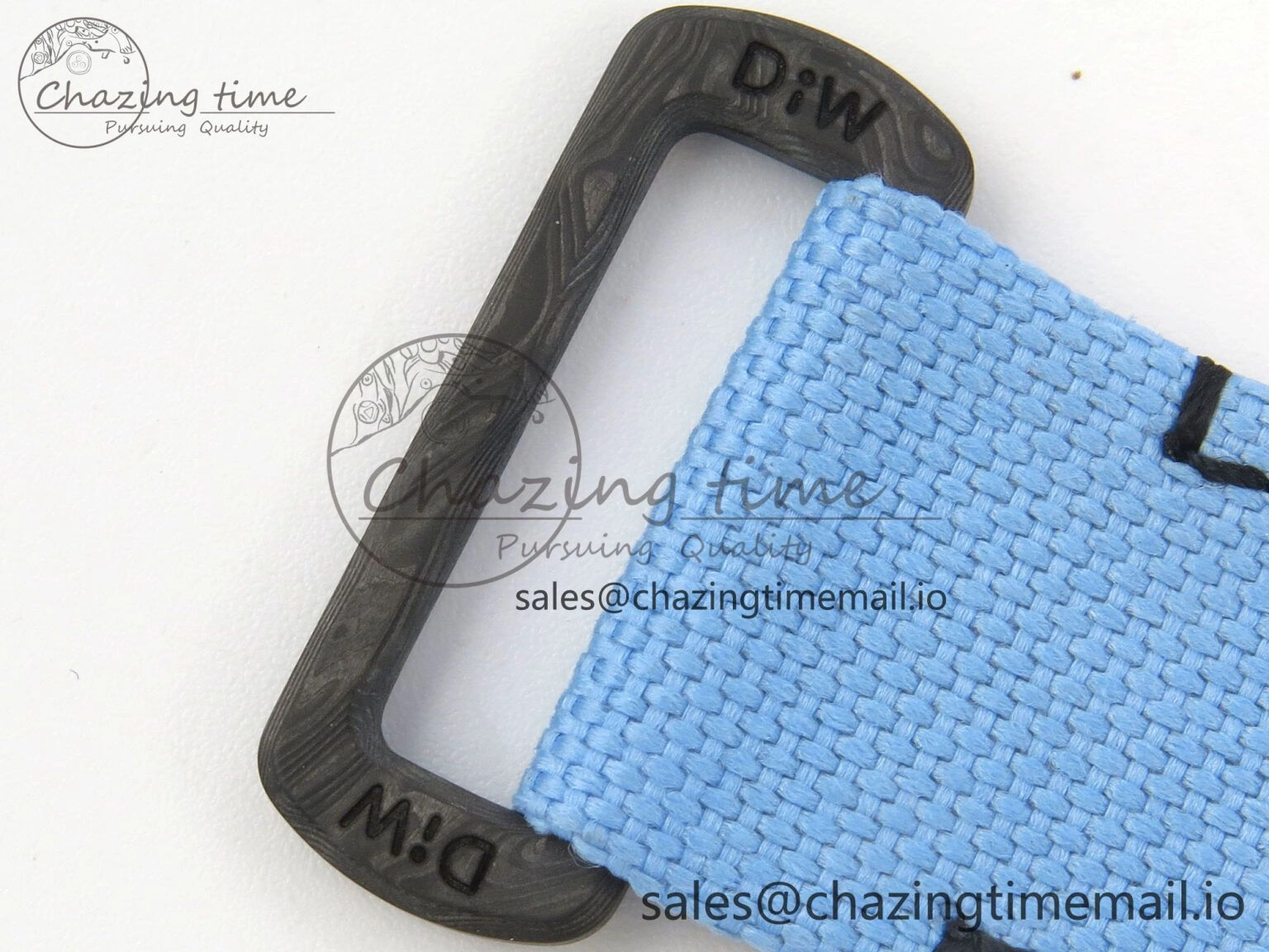 Daytona DIW Carbon Case and Bezel DIWF Edition Black Dial on Blue Nylon Strap A7750