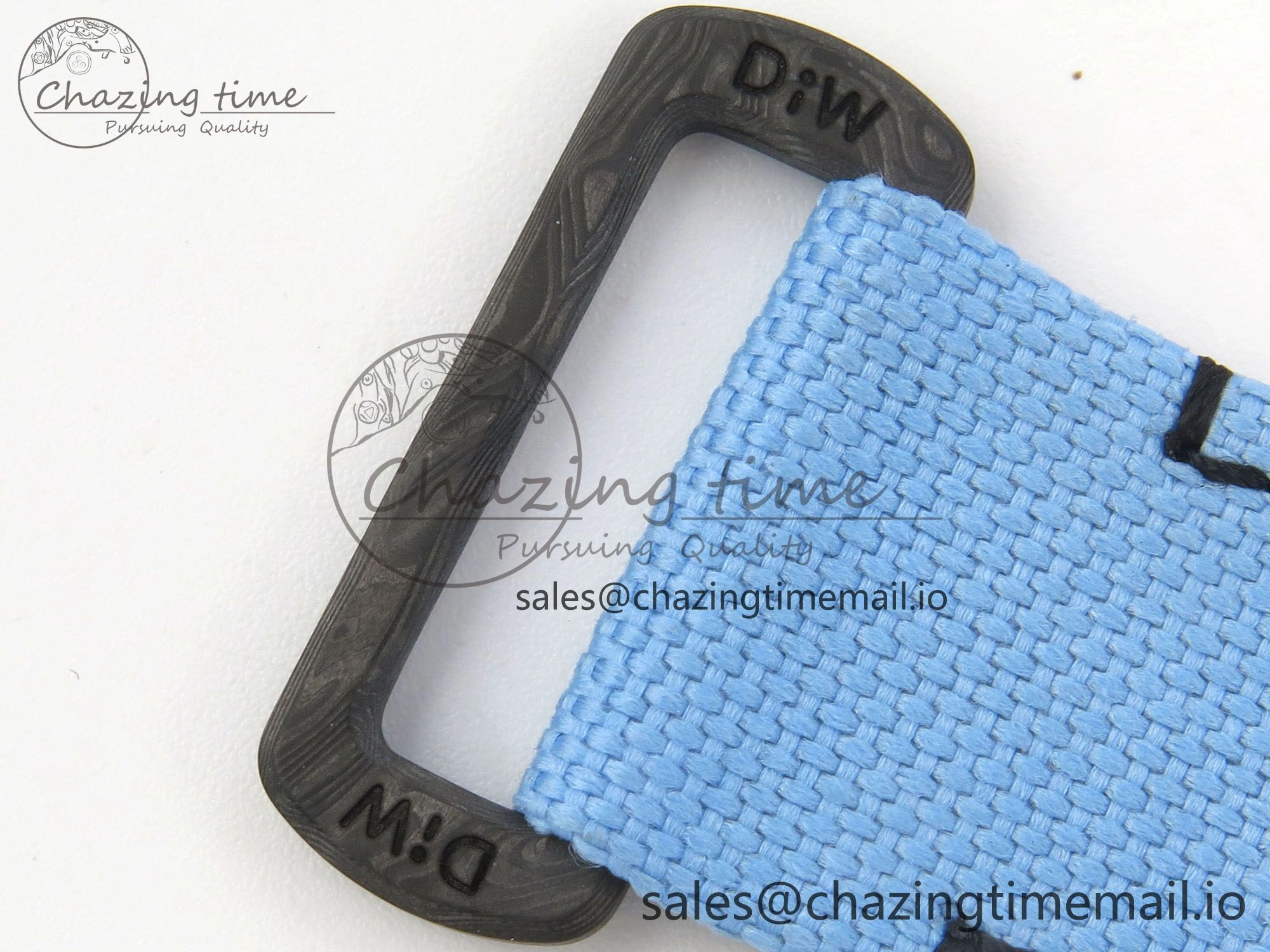 Daytona DIW Carbon Case and Bezel DIWF Edition Black Dial on Blue Nylon Strap A7750