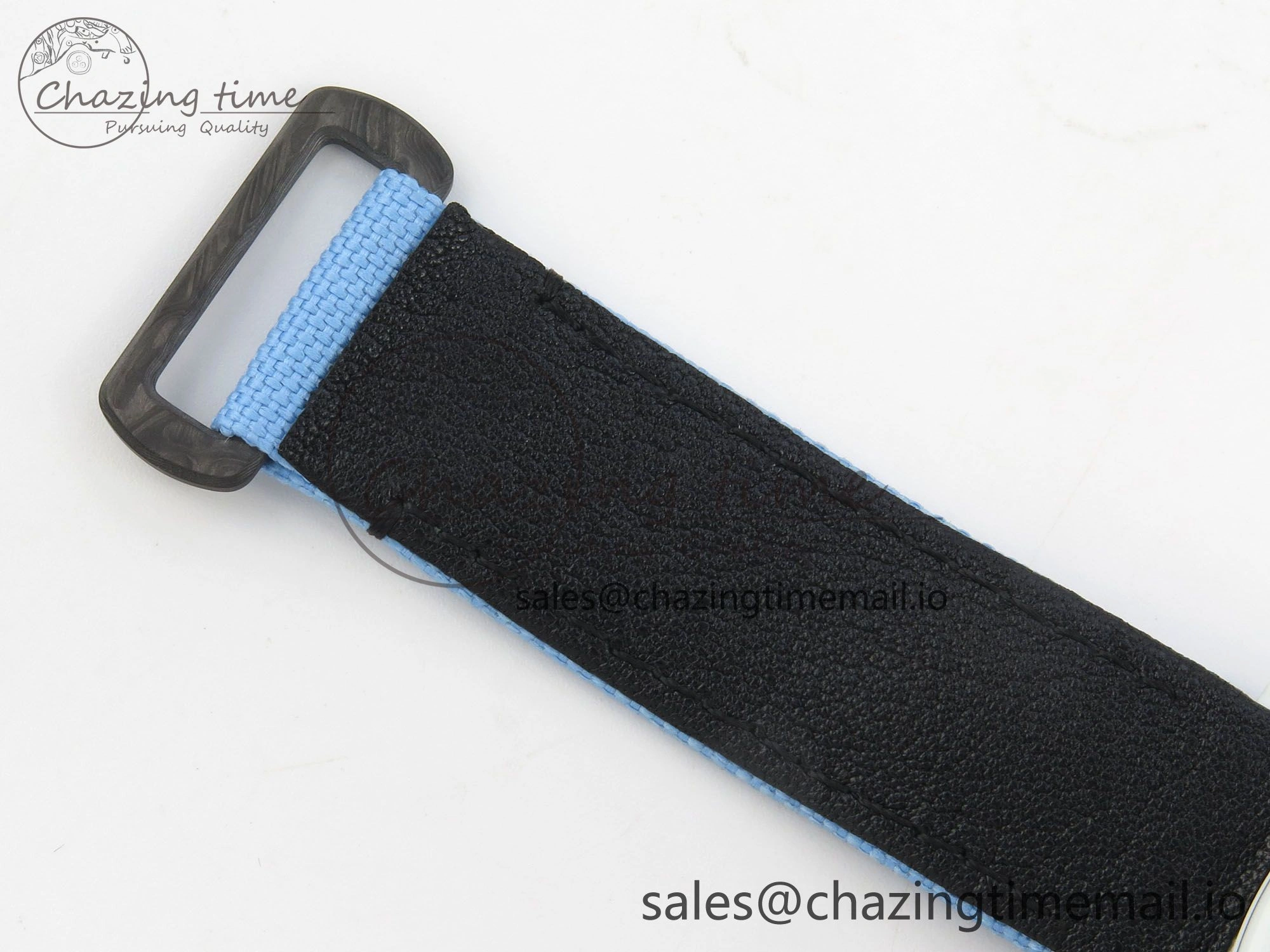 Daytona DIW Carbon Case and Bezel DIWF Edition Black Dial on Blue Nylon Strap A7750