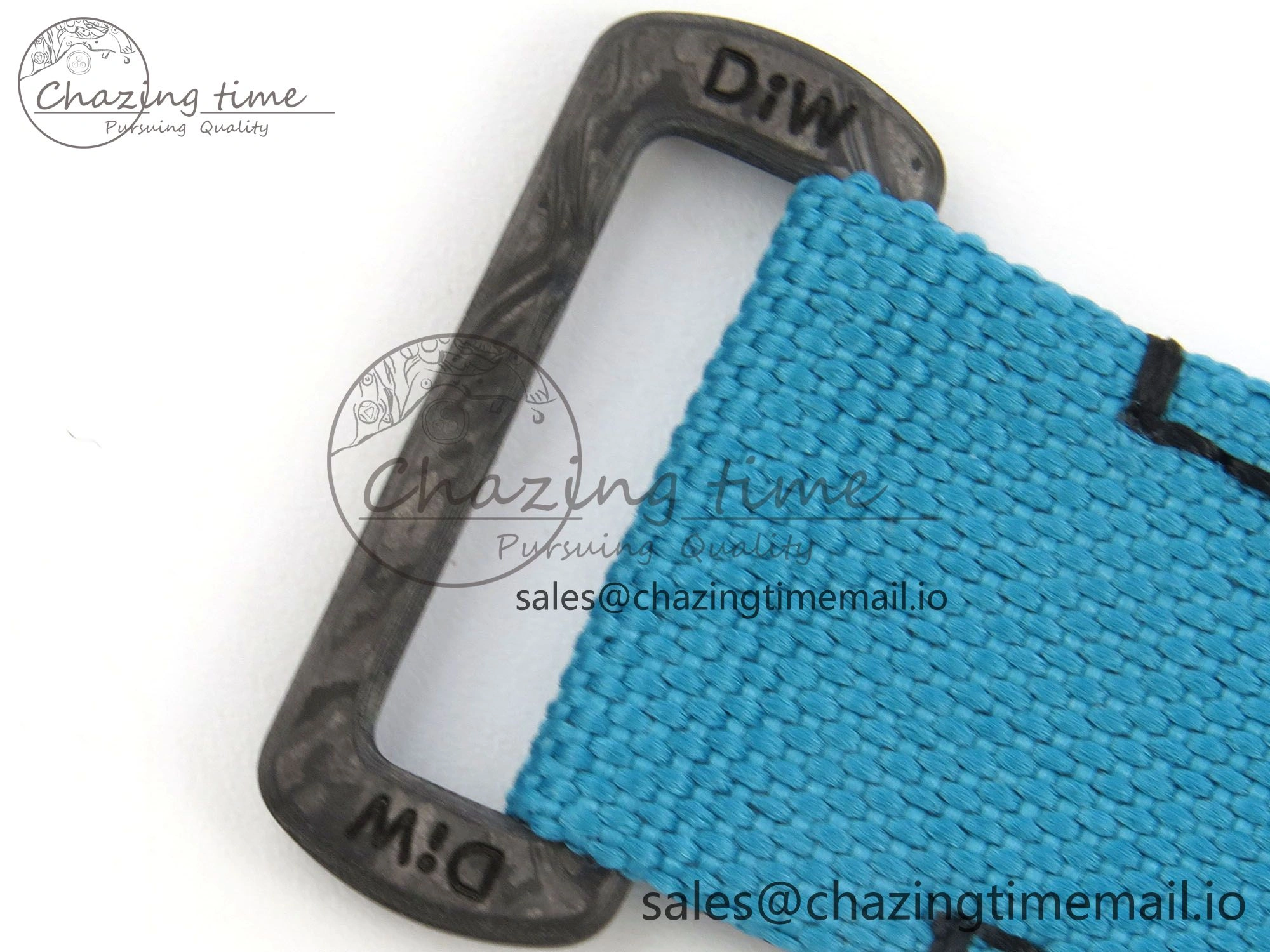 Daytona DIW Carbon Case and Bezel DIWF Edition Blue Dial on Blue Nylon Strap A7750