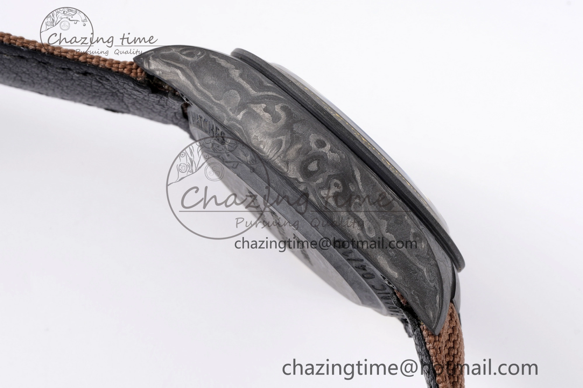 Daytona DIW Carbon Case and Bezel DIWF Edition Brown Arabic Dial on Brown Nylon Strap A7750