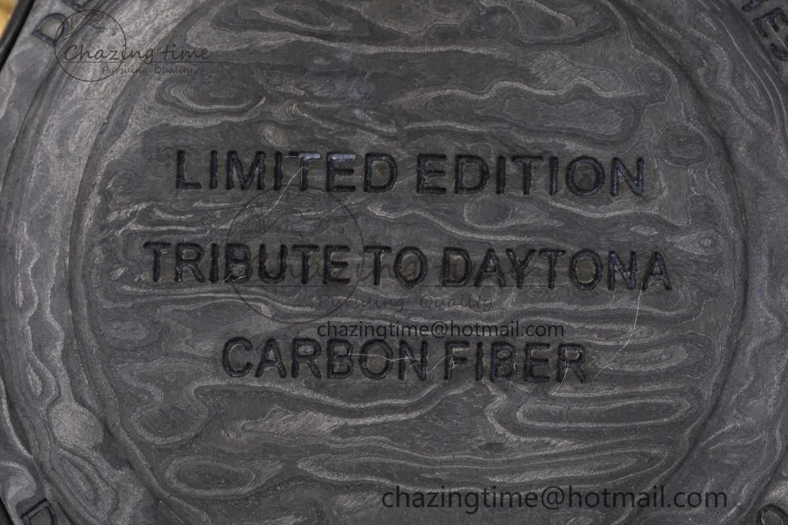 Daytona DIW Carbon Case and Bezel DIWF Edition Gray Plane Dial on Black Nylon Strap A7750