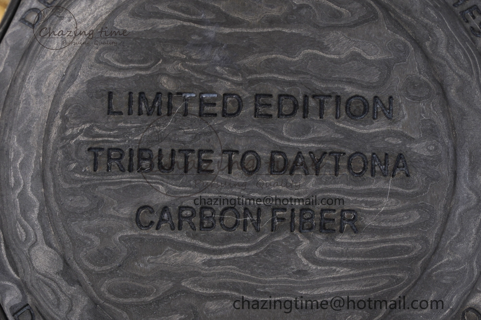 Daytona DIW Carbon Case and Bezel DIWF Edition Gray Plane Dial on Black Nylon Strap A7750