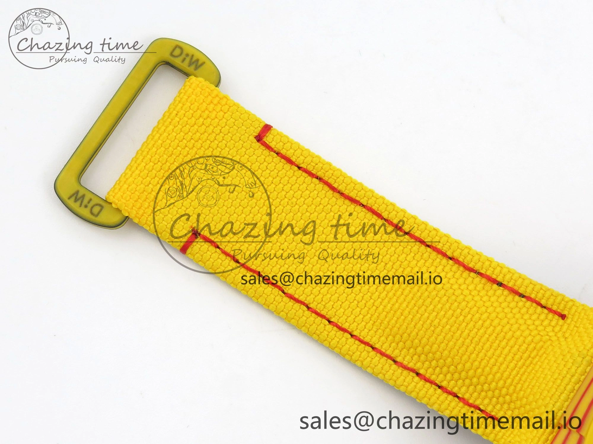 Daytona DIW Carbon Case and Bezel DIWF Edition Red Dial on Yellow Nylon Strap A7750