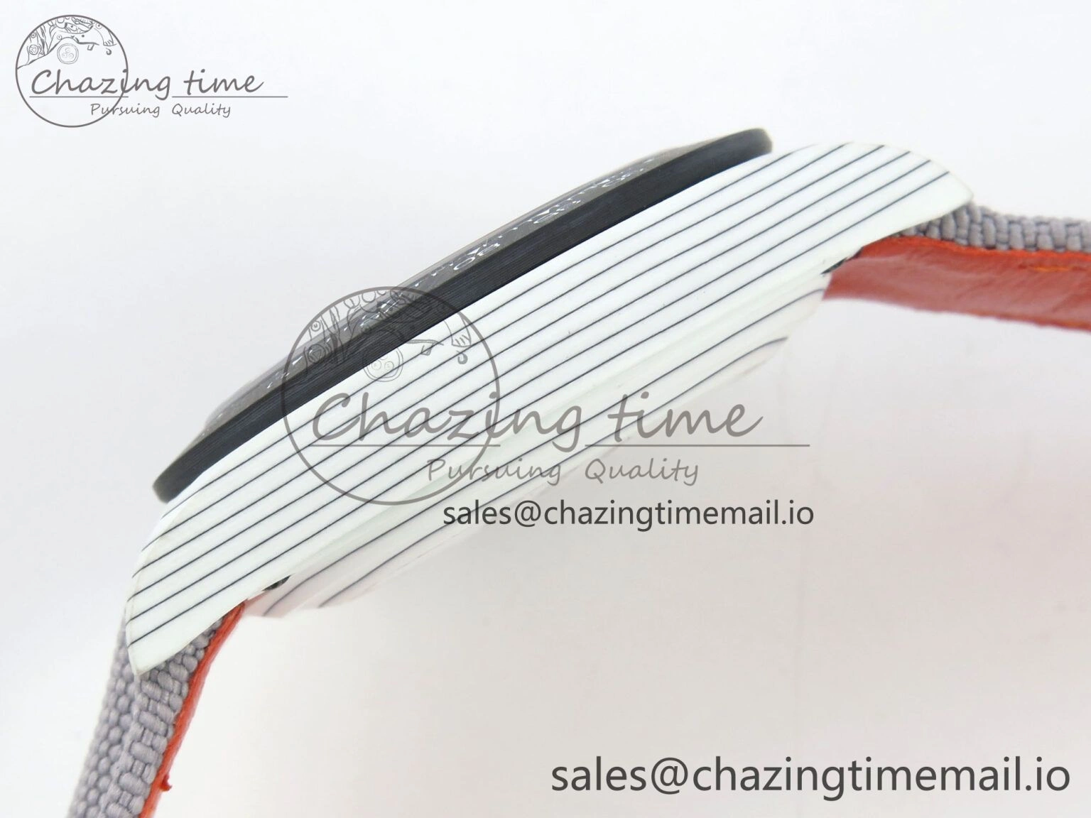 Daytona DIW Carbon Case and Bezel DIWF Edition White Green Dial on Grey Nylon Strap A7750