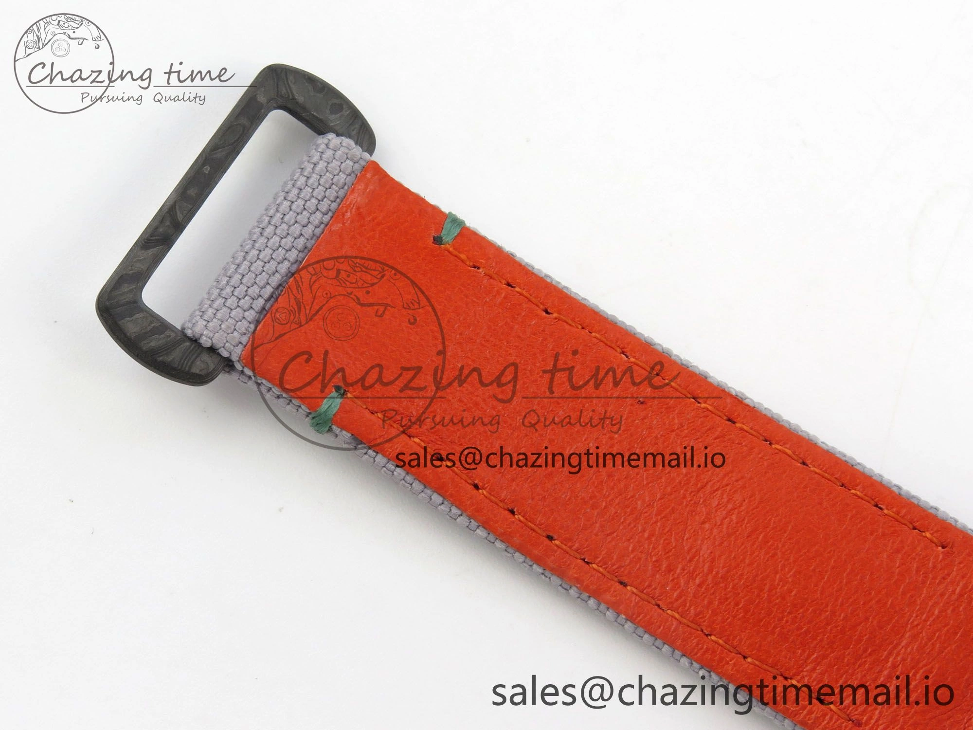 Daytona DIW Carbon Case and Bezel DIWF Edition White Green Dial on Grey Nylon Strap A7750