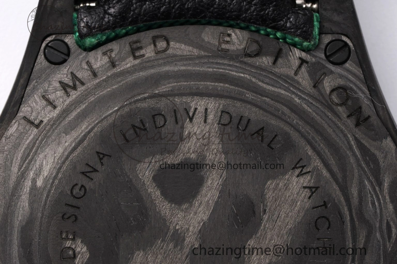 Daytona DIW Carbon Case and Bezel Noob Best Edition Carbon Green Dial on Green Nylon Strap SA4130